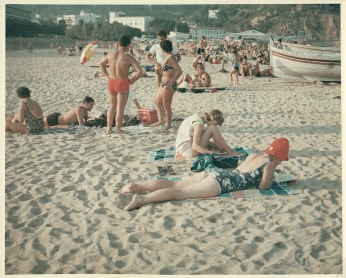 La playa de Blanes en 1966