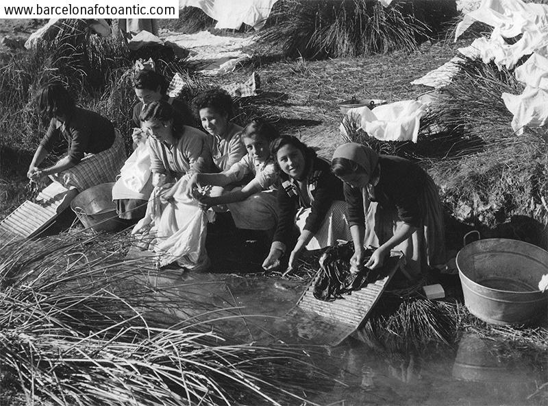 Washerwomen in Jirueque. Guadalajara