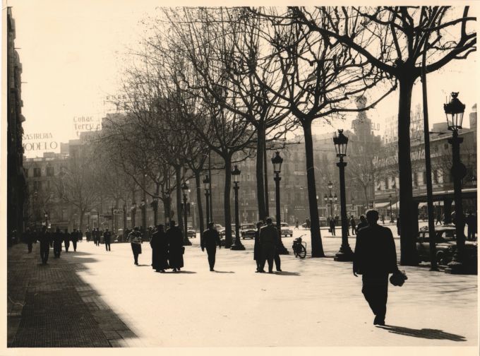 La Plaza de Cataluña de Barcelona en 1961