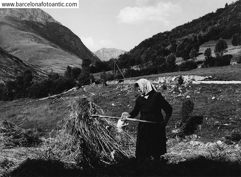 Mujer volteando el heno, Vall de Bohí  